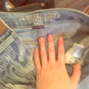 Super Stretch distressed style AE Jeans